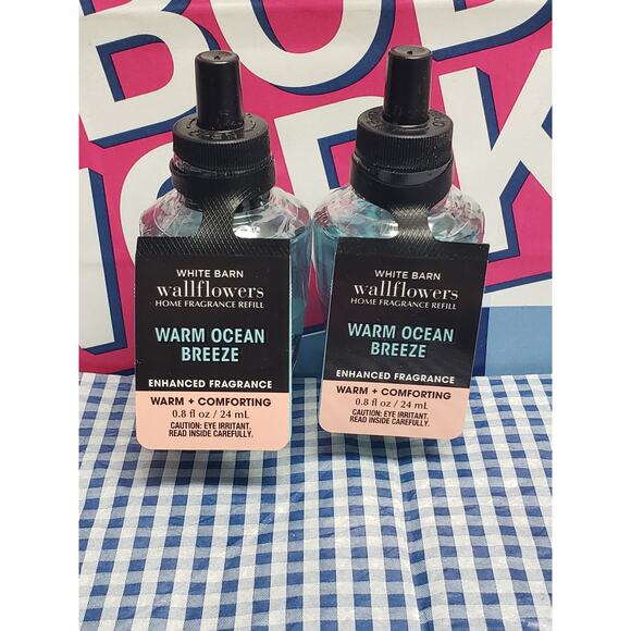 BBW Warm Ocean Breeze WARM & COMFORTING Enhanced Fragrance Wallflower 2 Refills - Picture 1 of 2
